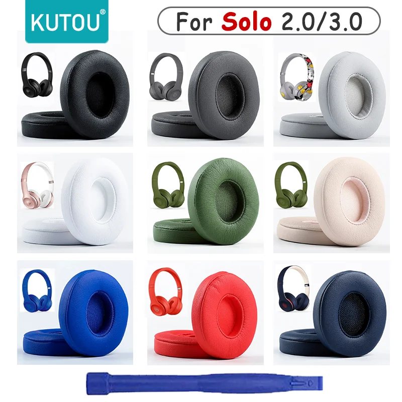 Kutou earpads para beat solo 2 solo2 almofada da orelha solo 3 solo3