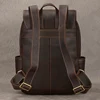 Fashion Leather Backpack Men Male Laptop Backpack For 15.6 Inch ComputerTravel Backpack Men's Leather Bagpack School Daypack Men 3