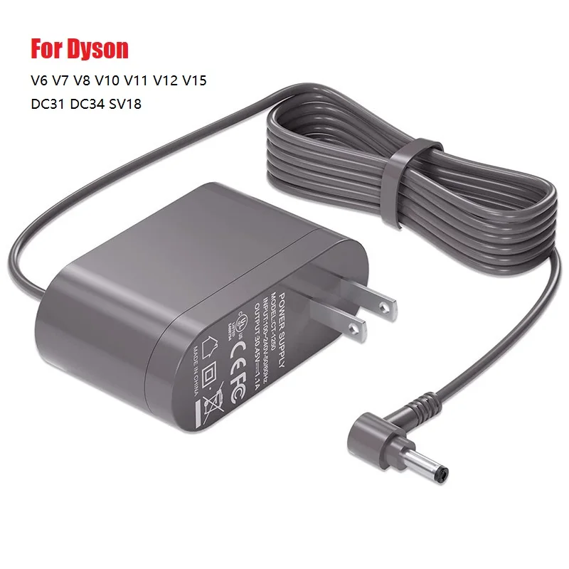 Sostituzione Del Caricabatterie Cordless Per Aspirapolvere Dyson V6/V7/V8 V11/V15 Dc31 Dc34 Sv18 Adattatore Di Alimentazione Digitale Us/Eu/Uk