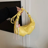 Sac à main élégant en simili cuir pour femmes, sac à bandoulière en PU, sac de soirée Compact avec chaîne, nouvelle collection 2025 5
