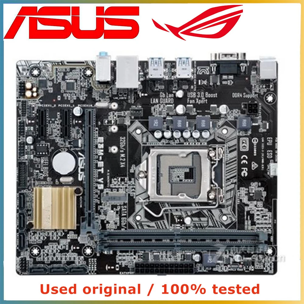 

Материнская плата LGA 1151 DDR4 64G для ASUS E3M-ET V5, материнская плата для настольного компьютера Intel C232 SATA III PCI-E 3,0 X16