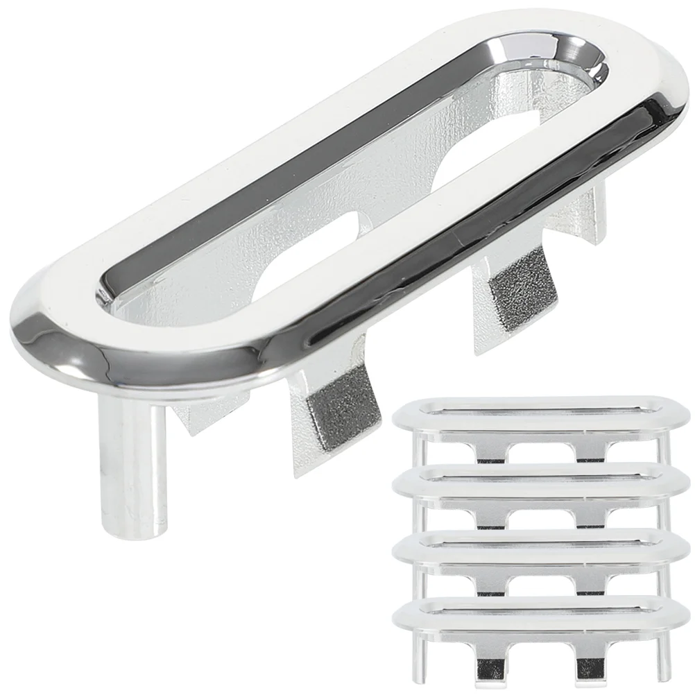 

5 Pcs Decorative Cover Sink Hole Bathtub Accessories Ceramic Plastic Oval Drain