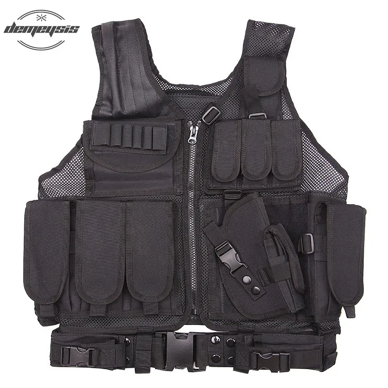 Paintball Tactical Vest Molle Mod Patch Olive Drab Front AE6 
