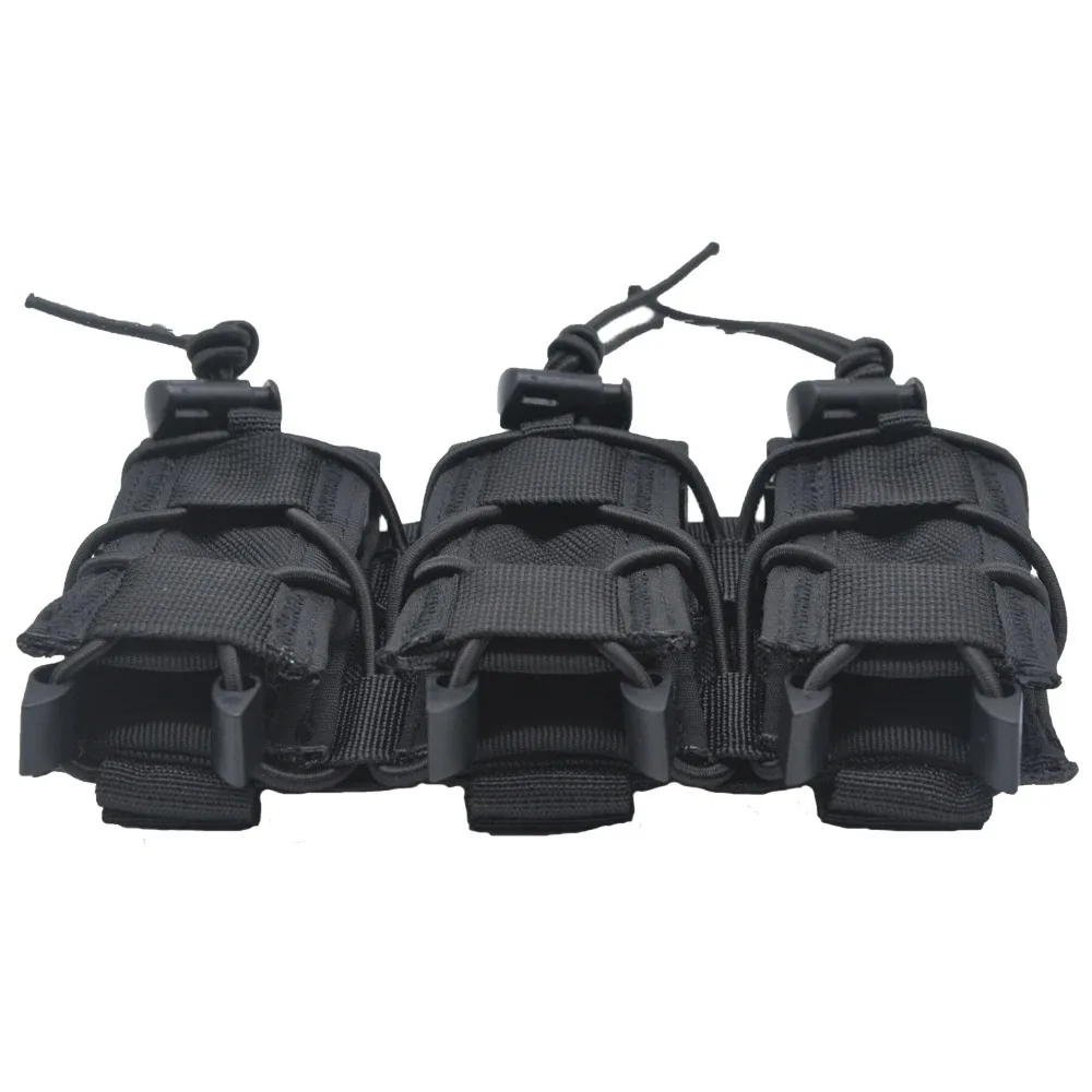 OPHIDIAN 9 mm Magazintasche, doppelte Dreifach-Magazintasche, Molle, offene Magazintasche, geeignet für 17 19 – Detail 8