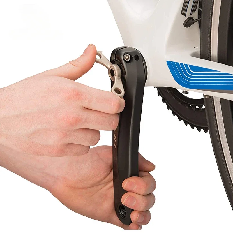 Description Picture 3 of itemBicycle Crank Removal Tool MTB Road Bike Crankset Crank Arm Wheel Wrench For Shimano Crank Cover Cycling Repair Spanner Tools