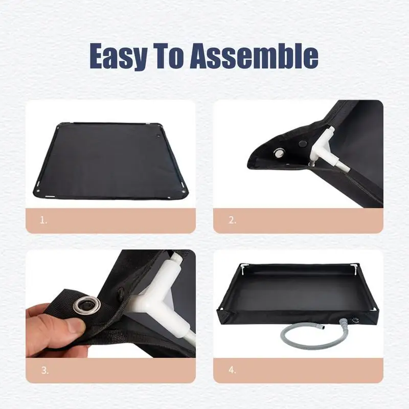 Camping Shower Tent Floor Base Outdoor Tent Shower Tray Folding Shower Pan Pets Shower Basin Base For Camping Travel