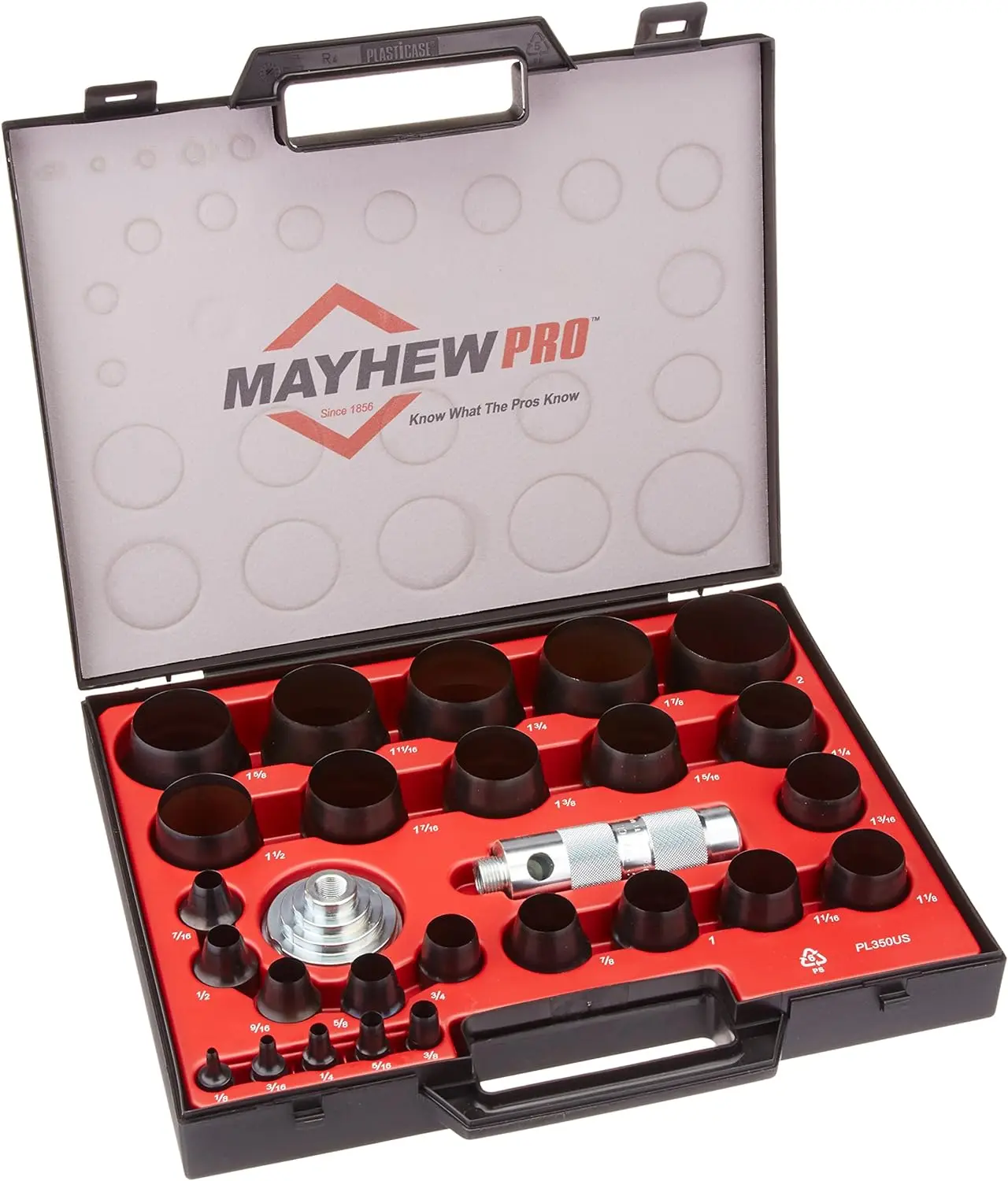 

Mayhew Pro 66002 1/8-Inch to 2-Inch Imperial SAE Hollow Punch Set