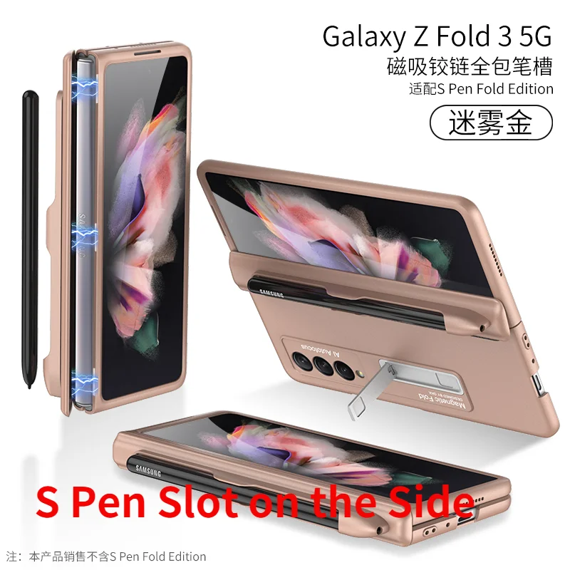 Với Bút S Pen Chọn Khe Cắm Tất Cả Đã Bao Gồm Hút Từ Trường Chân Đế Ốp Lưng Dành Cho Samsung Galaxy Samsung Galaxy Z Gấp 3 Ốp Lưng Dành Cho Galaxy Z Gấp Gọn 2 Ốp Lưng silicone case samsung Cases For Samsung