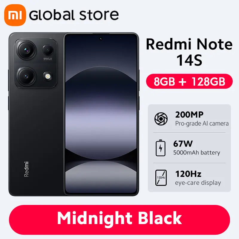 Xiaomi Redmi Note 14S スマートフォン グローバル版 128GB