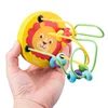 Montessori Baby Toys 2 Years Educational Math Toy Wooden Puzzle Bead Wire Maze Roller Coaster Abacus For Kids Toddler Toys 3