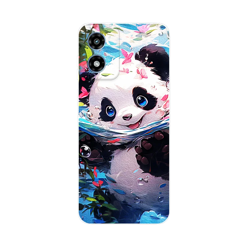 Leopard Panda Soft Silicone Protective Phone Case - Moto G Play Series