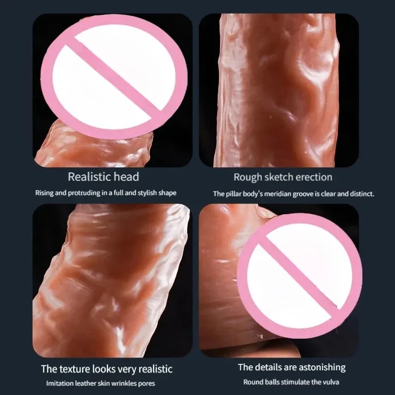 Realistic Dildo Skin Feeling Sex Toys Women Big Penis Suction Cup Female Masturbator Anal Sex Product