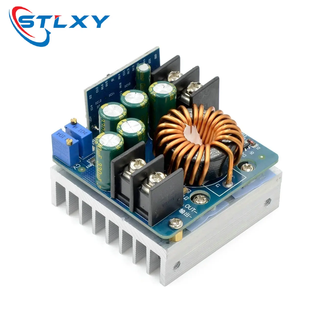 Stlxy DC-DC 스텝다운 벅 컨버터 DC 10V-60V에서 0-45V로 변환하는 정전압 정전류 조정 가능한 전원 공급 모듈 400W 1