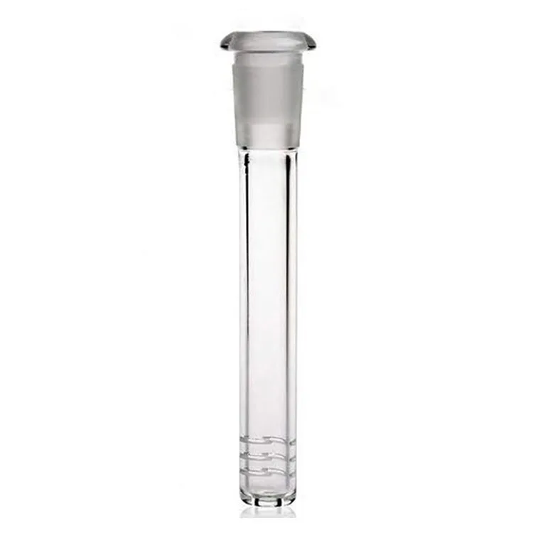 Hookah Accessories Cooling Stem Glass Adjustable Stem 2 Pcs 4.7" Clear Glass DownStem Diffuser 14mm Male Down Stem