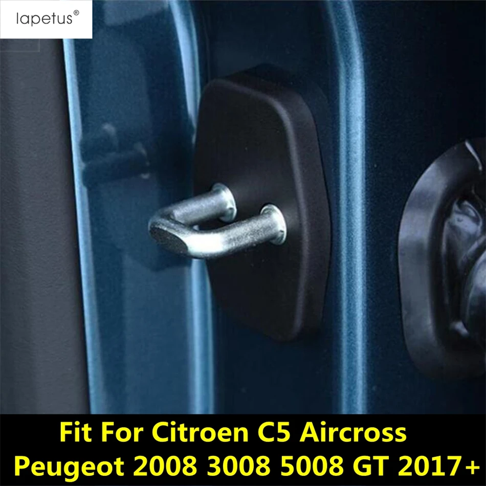 Car Door Lock Buckle Cap Decor Cover Trim Accessori Interni Per Citroen C5 Aircross / Peugeot 2008 3008 5008 Gt 2017 - 2022