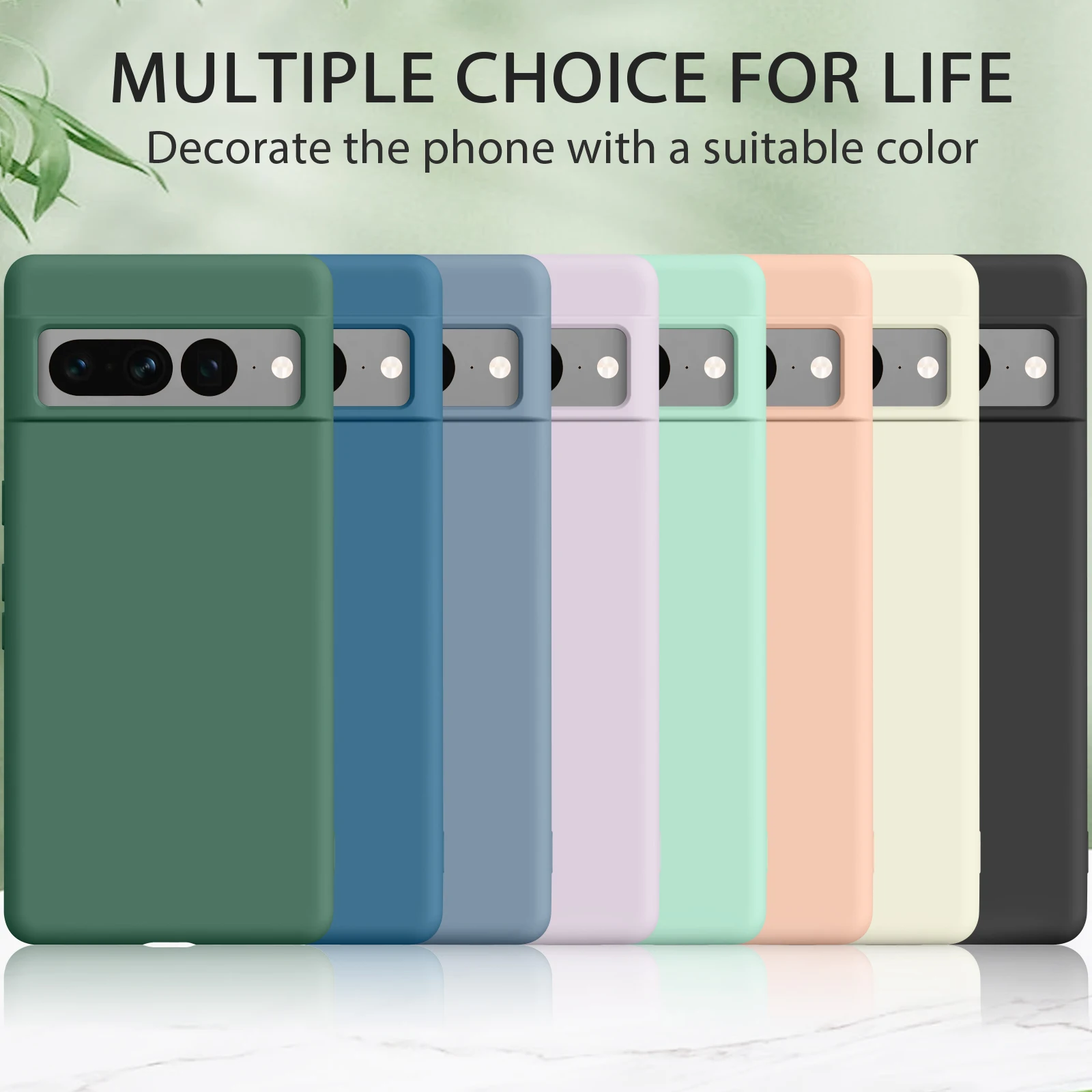 Stylish Liquid Silicone Shockproof Phone Case - Soft Back Cover Accessory