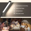 10W LED Desk Lamp with Clamp Dimmable Clip On Reading Light 10 Brightness Level 3 Lighting Modes Flexible Study Table Lamp USB 4
