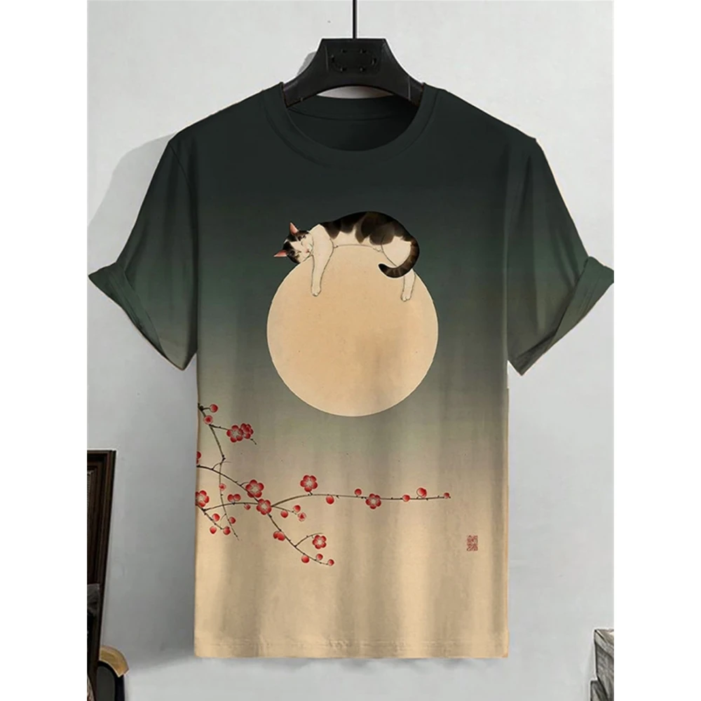 

Men's T-Shirt Casual Fashion 3d Print Short Sleeved Summer Retro T-Shirt For Men Clothing Street Breathable T Shirt Top Tee