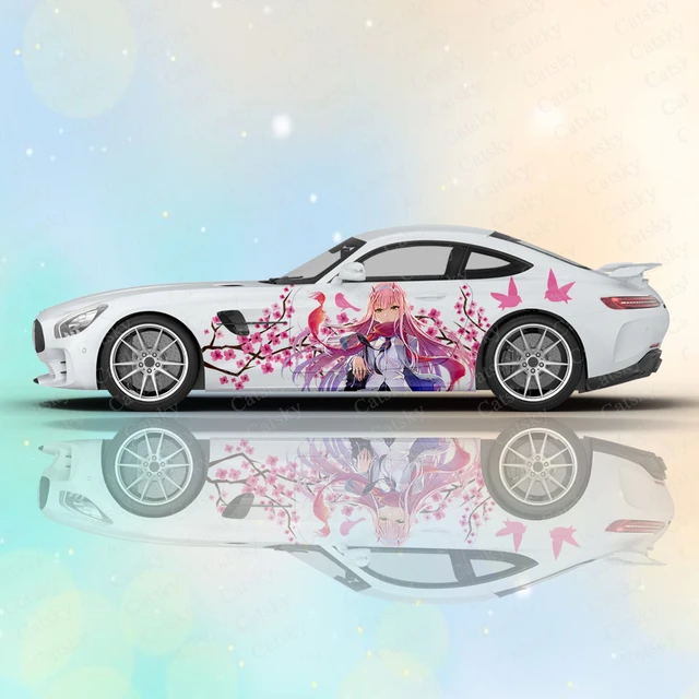 Zero Two DARLING in the FRANXX ITASHA anime car wrap vinyl stickers Fit  With Any Cars