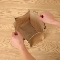 Women's jute tote bag large capacity shopping bag travel storage bag open mouth men's handbag 6