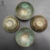 Antique Collection Of Qing Dynasty Dragon And Phoenix Auspicious Bronze Bowl Ornaments 6