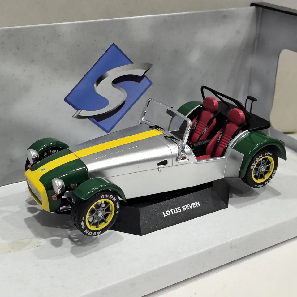 LOTUS SEVEN ミニカー Solido Diecast SOLIDO 1/18 Scale LOTUS SEVEN 7 1989 Alloy Car Model