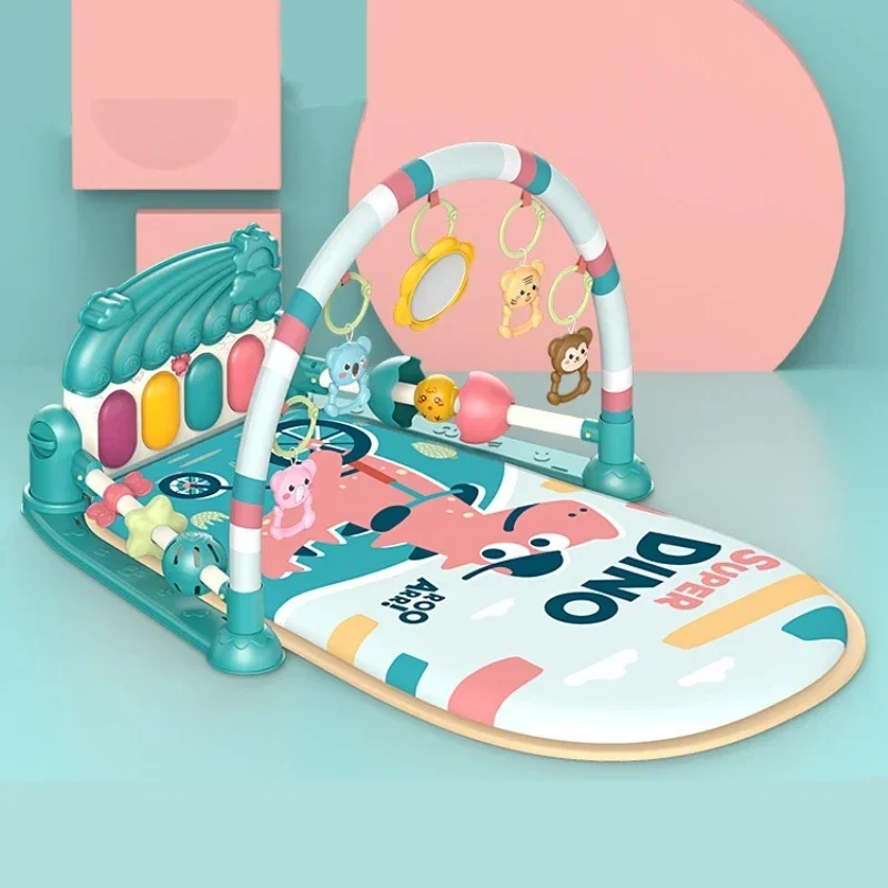 Musical Playmat Baby Play Gym Toys New Baby Activity Gym Music Rack Play Mat Kid Rug Puzzle Carpet Piano Keyboard Infant Playmat Crawling Game Pad Baby Toy Gift