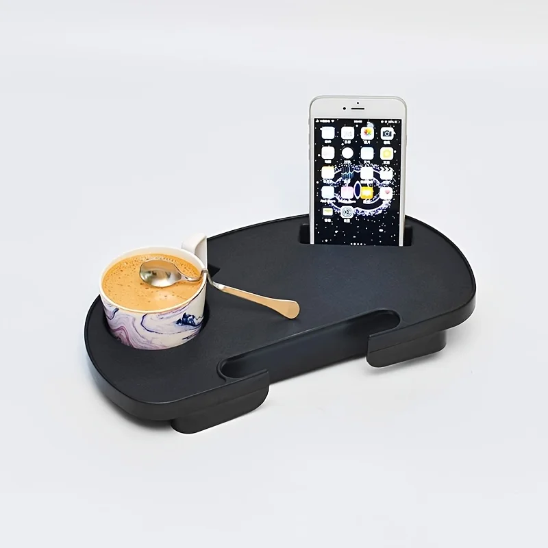 Plastic Zero-Gravity Chair Cup Holder-Clamp-On Tray with Phone Slot for Beach Lounge Chairs No Power Required