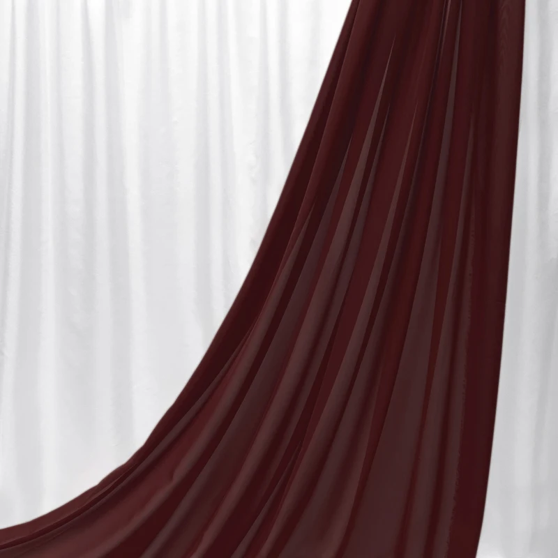 Elegant Purple Red Chiffon Georgette Fabric