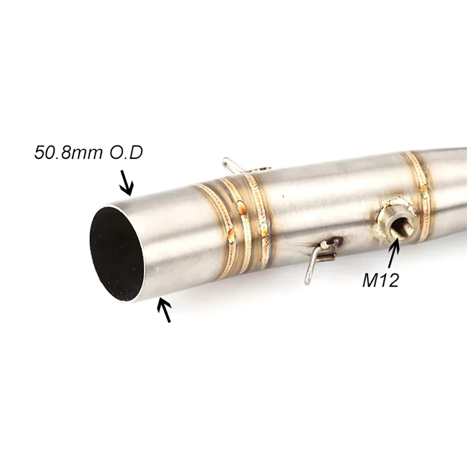 Motorcycle Exhaust Front Pipe For Yamaha MT-07 FZ-07 MT07 FZ07 XSR700 2014- Motorcycle Exhaust Front Pipe Muffler System Escape
