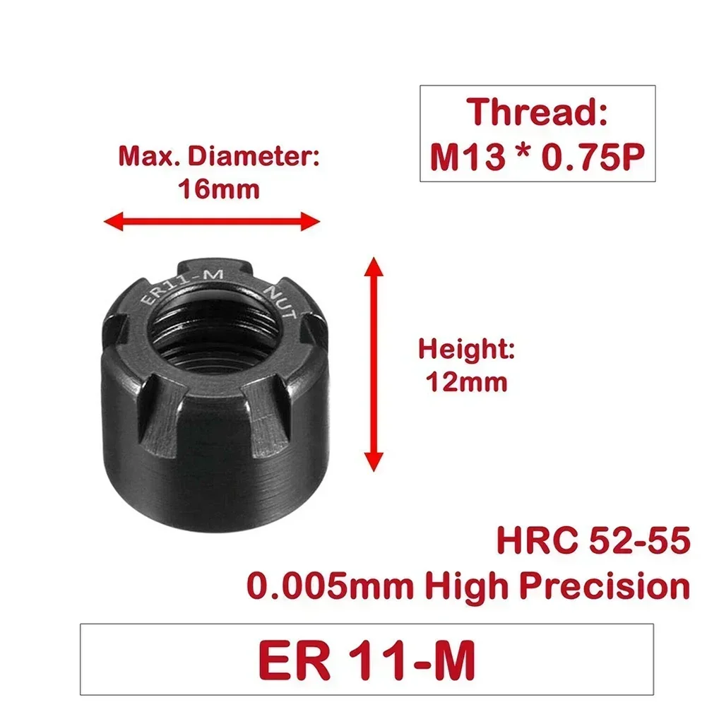 Spring Collet High Precision ER Clamping Nut Collet 11/16/20/25/32/40 A/M/UM Milling Chuck Cap ER11-A ER16-A ER20-A ER11-M ER16-M ER20-M Tool tool holder collet chuck spring collet chuck