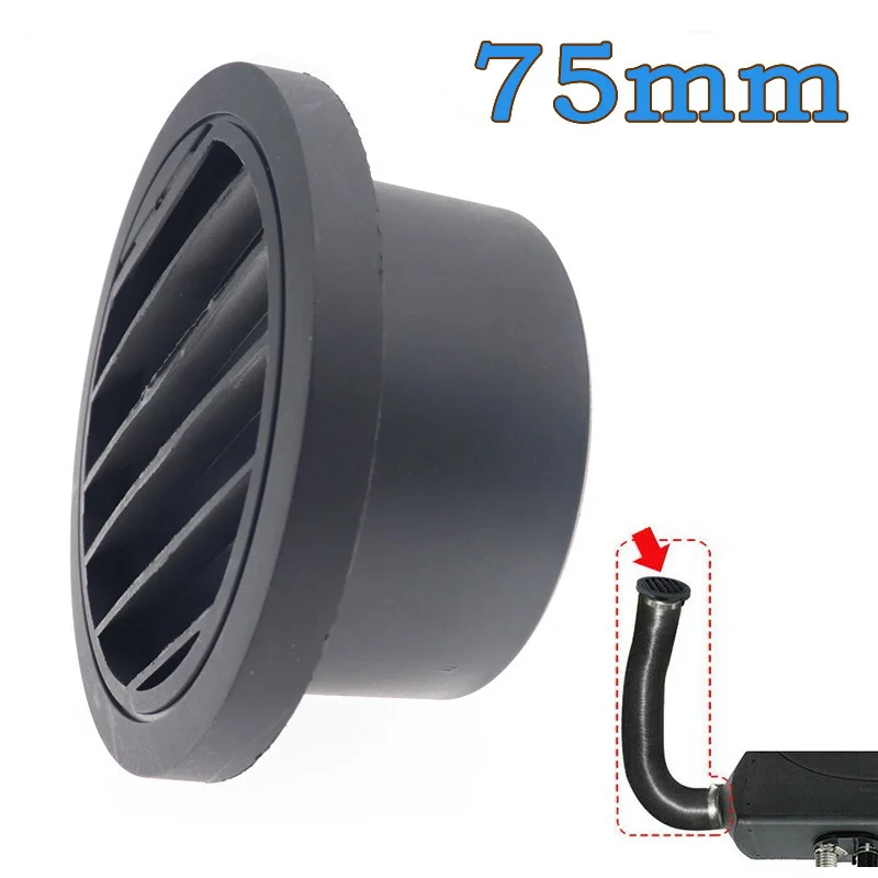 2pcs 75mm Warm Air Vent Outlet Car Parking Heater Duct  Diesel Flat Connector For Webasto Eberspaecher  Auto Accesso