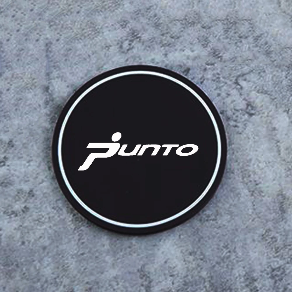 Car Cup Pad High-quality Silicone Water Coaster Water Cup Seat Non-slip Mat For Fiat Punto 2PCS cup holder coasters car non slip mat non slip mat car coaster pads silicone anti slip pad silicone anti skid pad