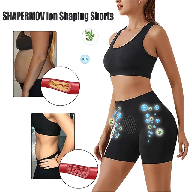 Shapermov Ion Shaping Sport Shorts Comfort Breathable Fabric Tummy