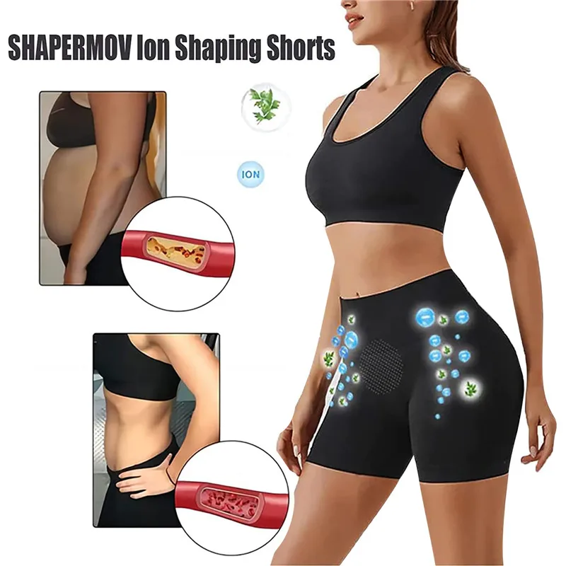 Shapermov Ion Shaping Sport Shorts Comfort Breathable Fabric Tummy Control  Butt Lifting Shorts Contains Tourmaline Fabric - AliExpress