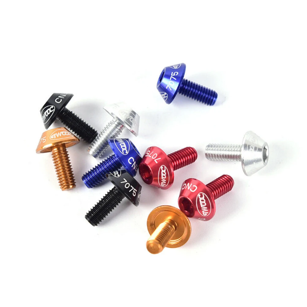1Pc Mushroom Head Bicycle Water Bottle Cage Holder Screw Bolts Chic Unique Design Durable Colorful Accessory
