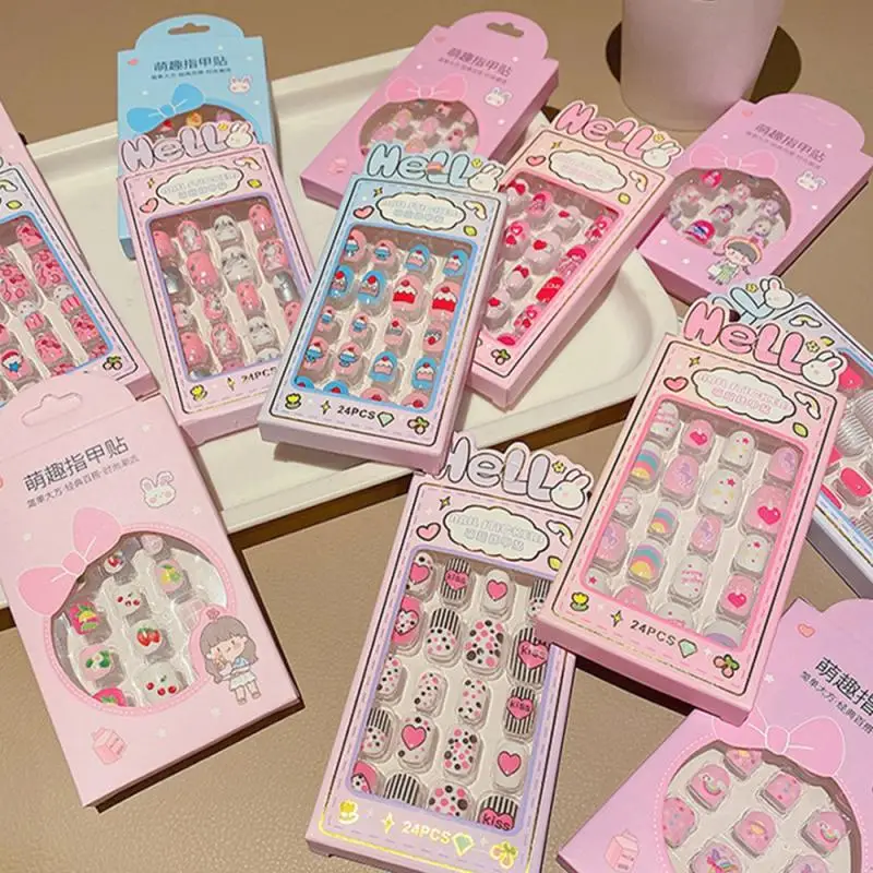 

Nail Stickers & Decals Cartoon Waterproof Self-adhesive Decal Little Girl's Wearable Removable Nail Art