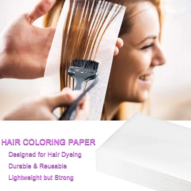 50/100PC Reusable Hair Color Foil Alternative Hair Dye Paper Hair