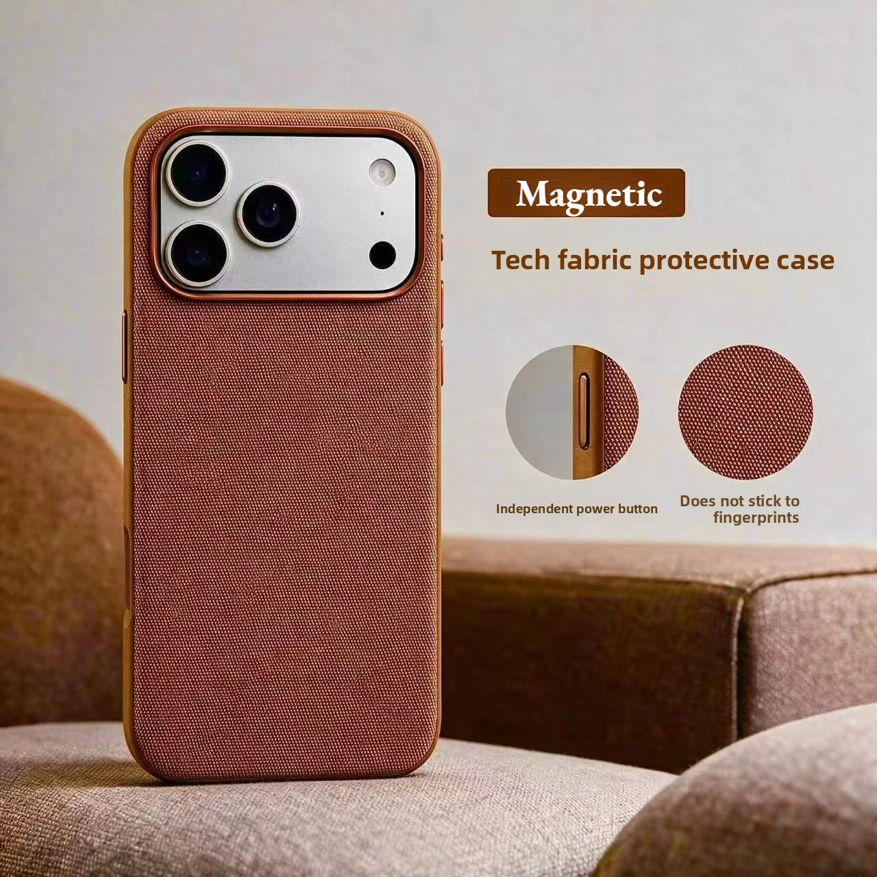 Luxury TechWoven Magnetic Wireless Charging Case