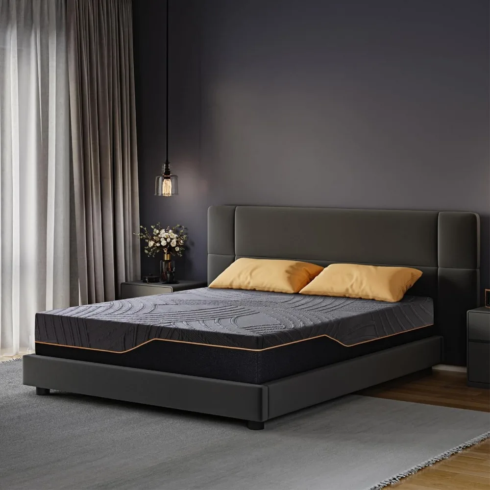 Full Firm Mattress 14 Inch, Copper-Gel Memory Foam Mattresses in A Box, Cooling Knit Fabric Cover, Full Size Mattress 2