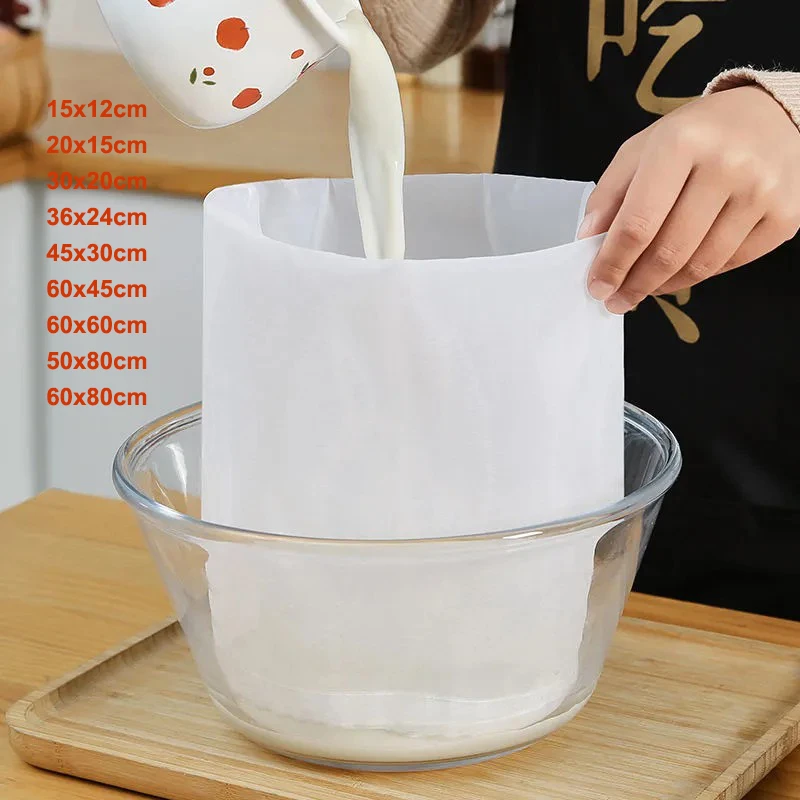 100 Mesh Soy Milk Wine Filter Bag Nut Milk Bag Tea Coffee Oil Yogurt