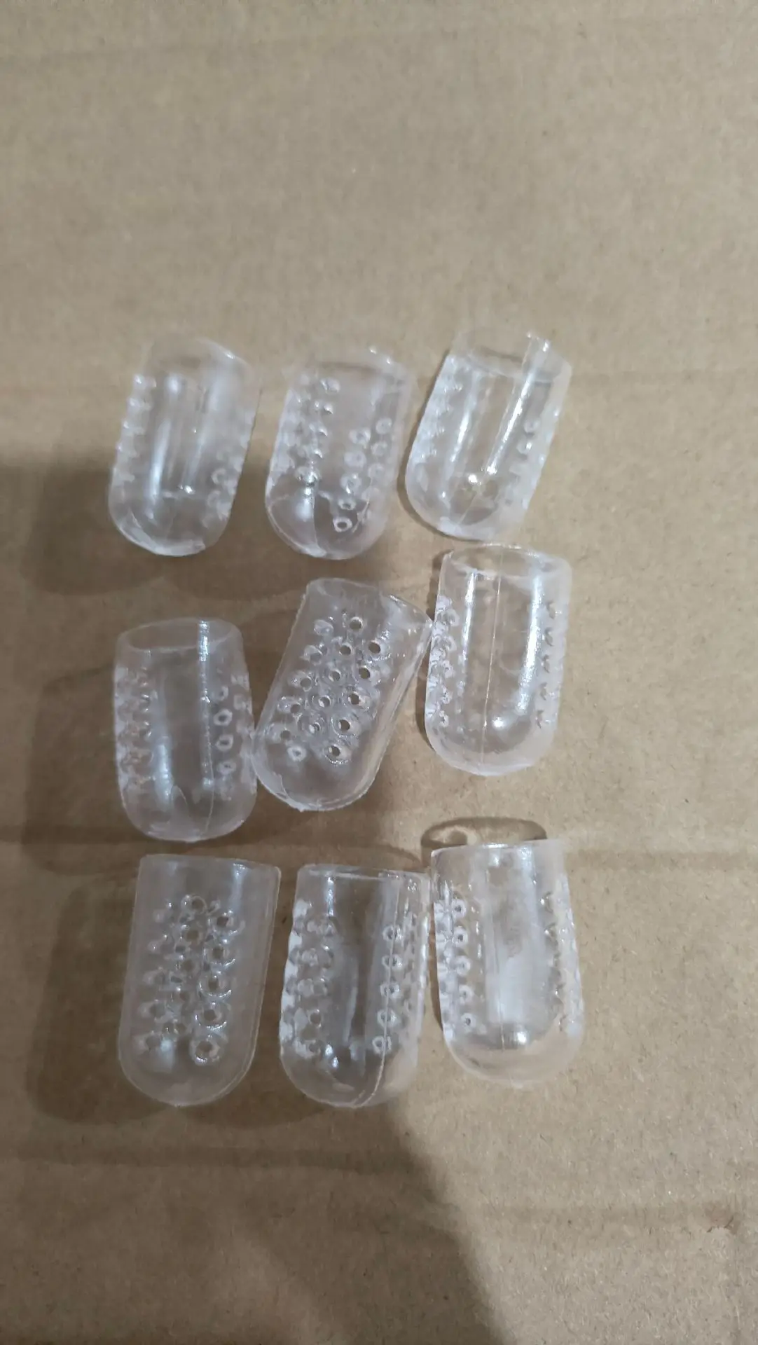 Silicone Toe Protector 20pcs Transparent Breathable Prevent Blisters Calluses And Corn Comfortable High Elasticity