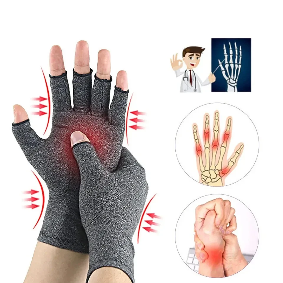 1 paio di guanti per l'artrite a compressione supporto per il polso sollievo dal dolore articolare tutore per le mani donna uomo guanti per la compressione del braccialetto per terapia
