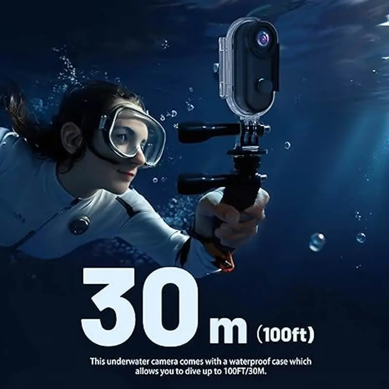 Mini Caméra Action 360° HD 1080P Sport Étanche Lot 2