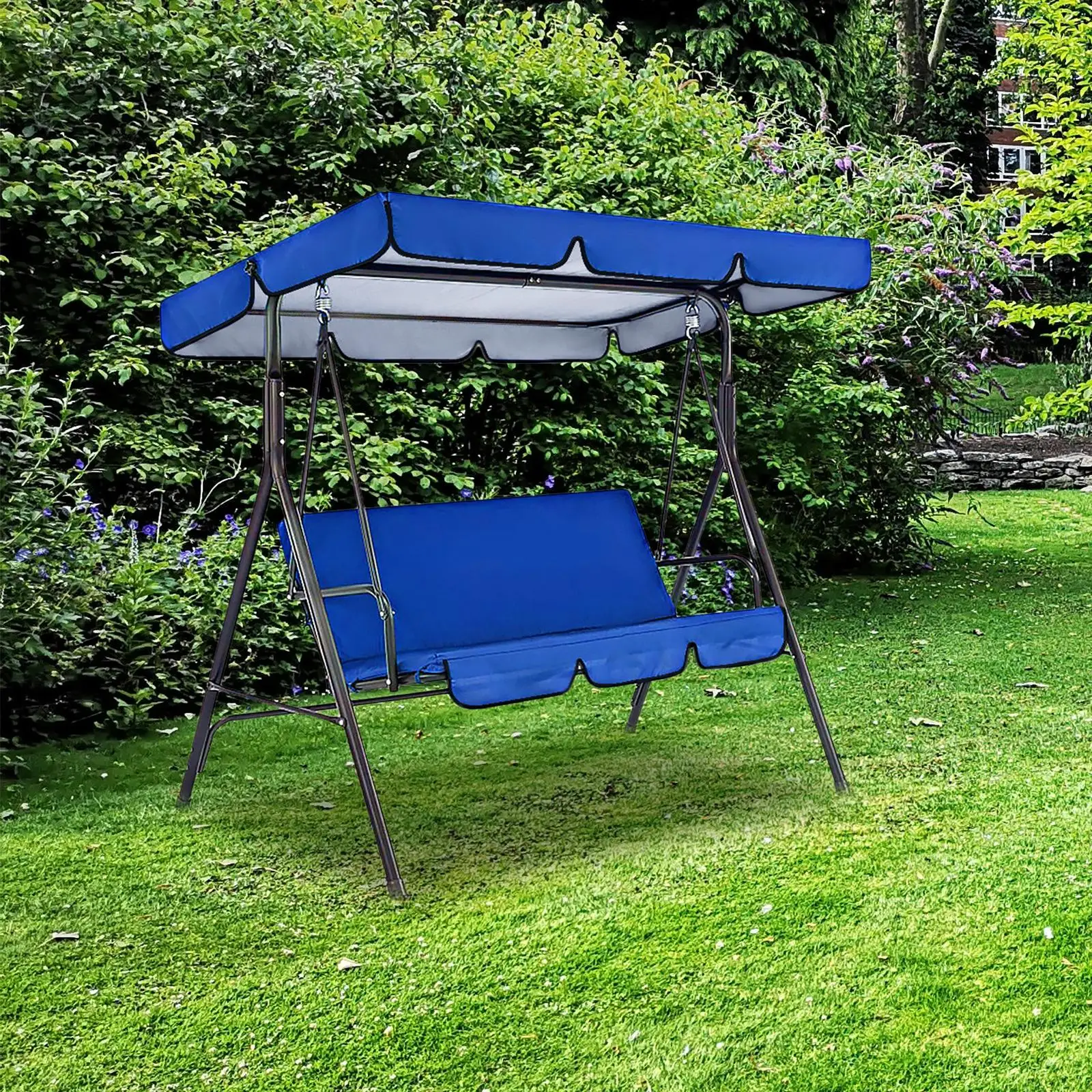 Patio Swing Canopy Replacement, 3 Seater Garden Swing Seat Canopy Cover for Indoor Outdoor Canopy Furniture