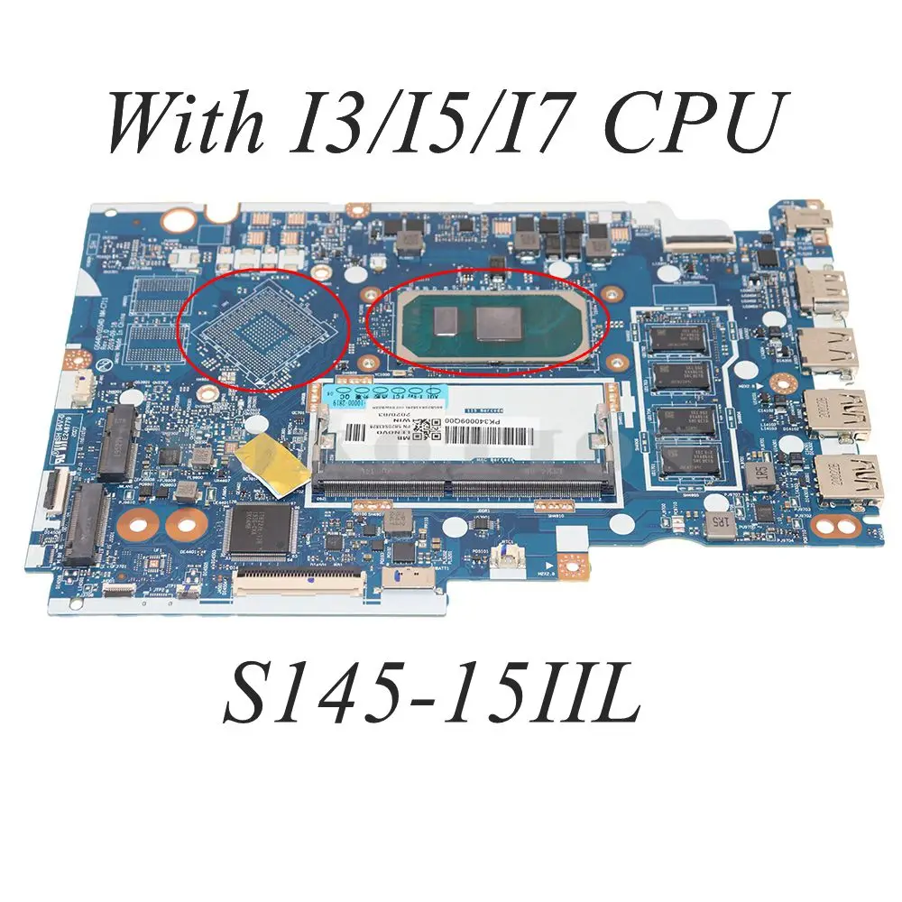 

GS44D GS54D NM-C711 5B20V17203 for Lenovo IdeaPad S145-14IIL V14-IIL S145-15IIL V15-IIL Laptop Motherboard With I3 I5 I7 CPU