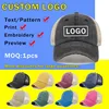 New Washed Cotton Customizable Logo Baseball Cap Summer Autumn Splicing Mesh Breathable Sun Protection Casual Sports Men's Hat 1