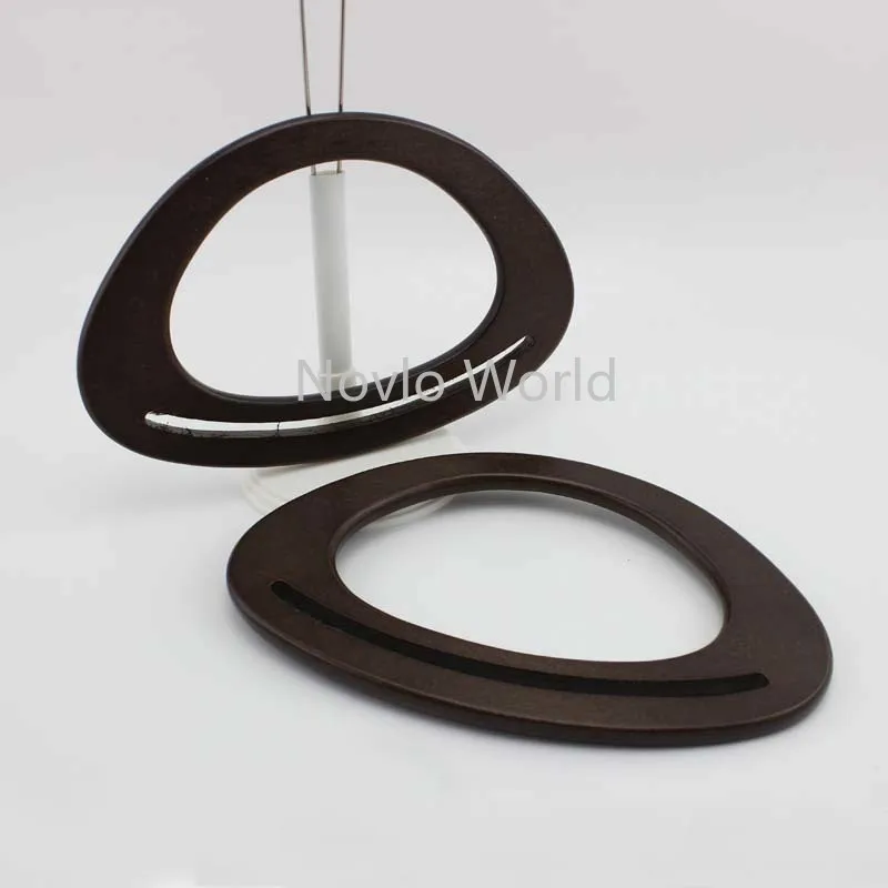 4-10PCS Natural,Brown,Hanger Plywood Handles Replacement Purse Frame Handbag Luggage Straps Bags Wooden Handcrafted Accessories