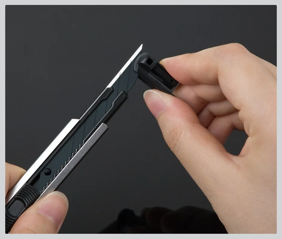 Utility Knife Fizz Aluminum Alloy Utility Knife Metal Blade Self-lock Design Sharp Angle With Fracture Knife Cutter Replaceable Blade 4colors, utility knife,cutting knife