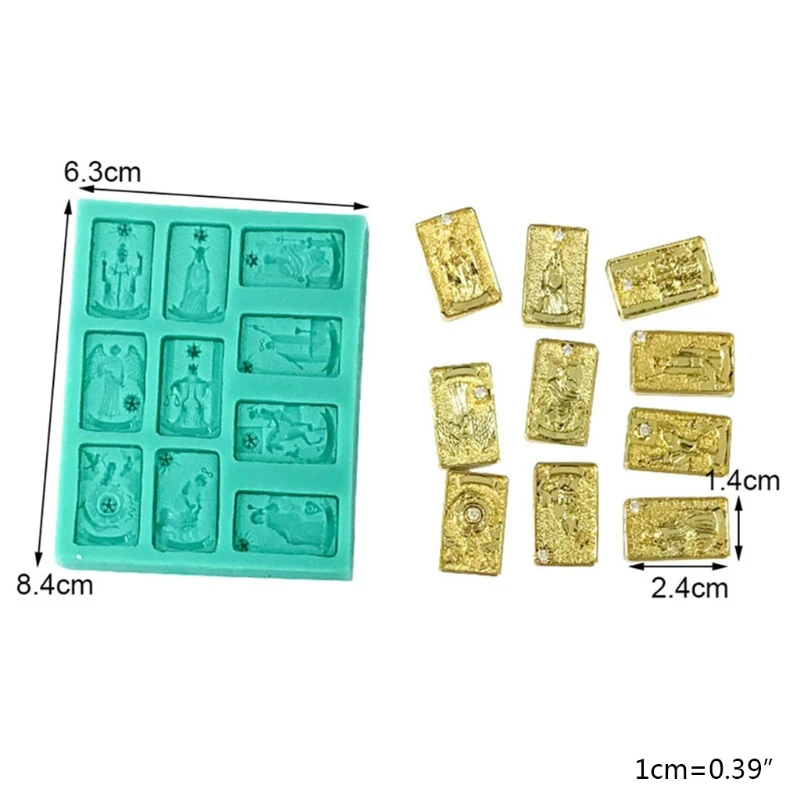 

Handicrafts Earrings Eardrops Danglers Mould Playing Game Card Pendant Silicone Mold Keychain Necklace Casting Mold